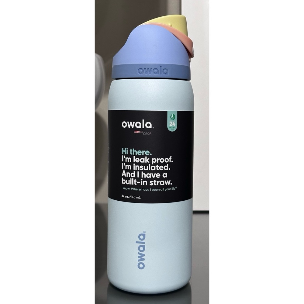 Owala COLOR DROP “CLOUD 9” 32oz FreeSip‎ Water Bottle